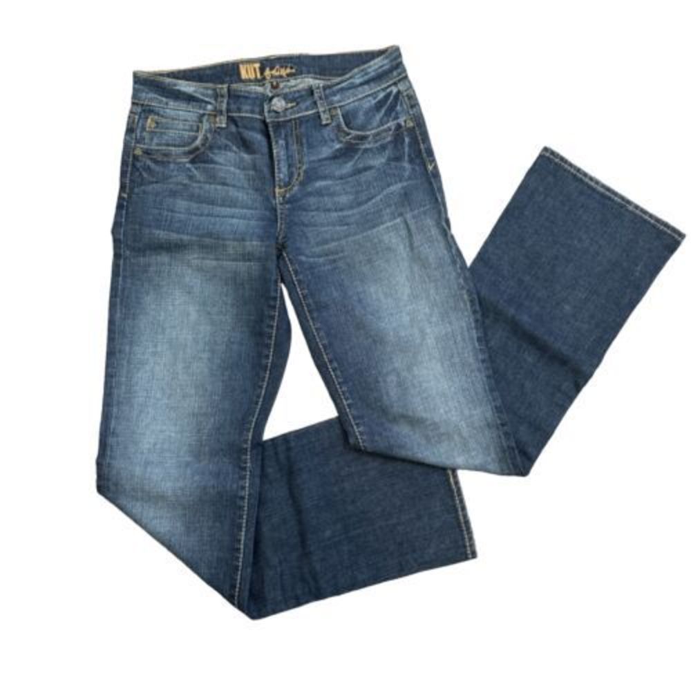 Kut from the KLOTH Straight Med Wash‎ distressed KP570MA7 Jeans Size 2